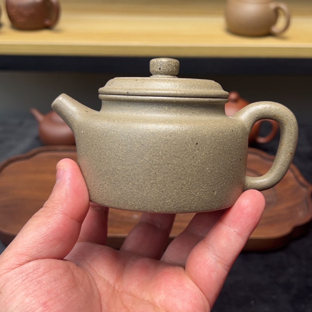 茶壶紫砂微瑕200青降坡德钟