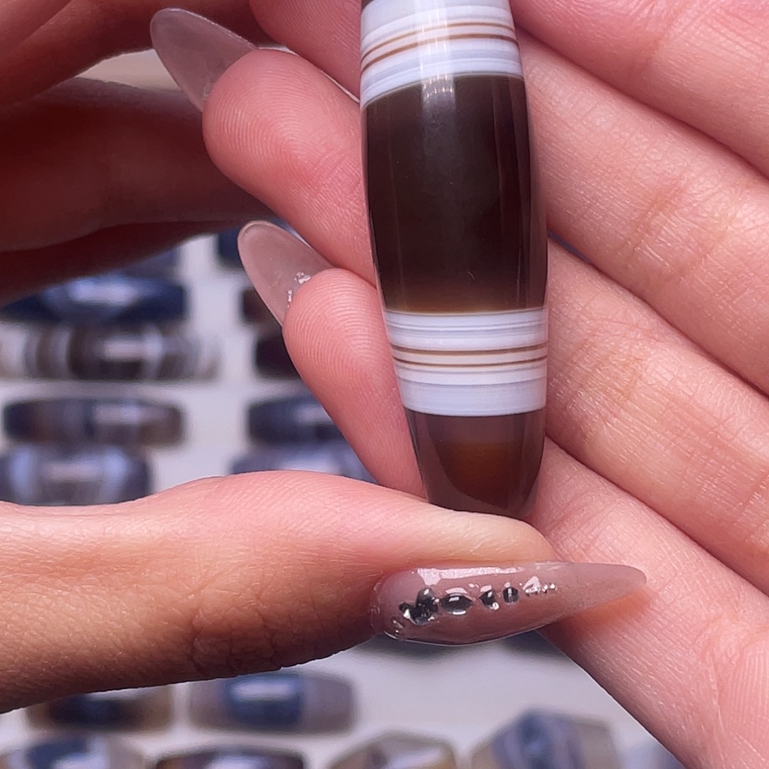 降***央玛瑙/玉髓未镶嵌颈饰