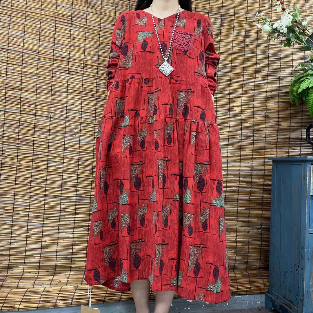 5710新款秋季洋气减龄优雅显瘦连衣裙QZ