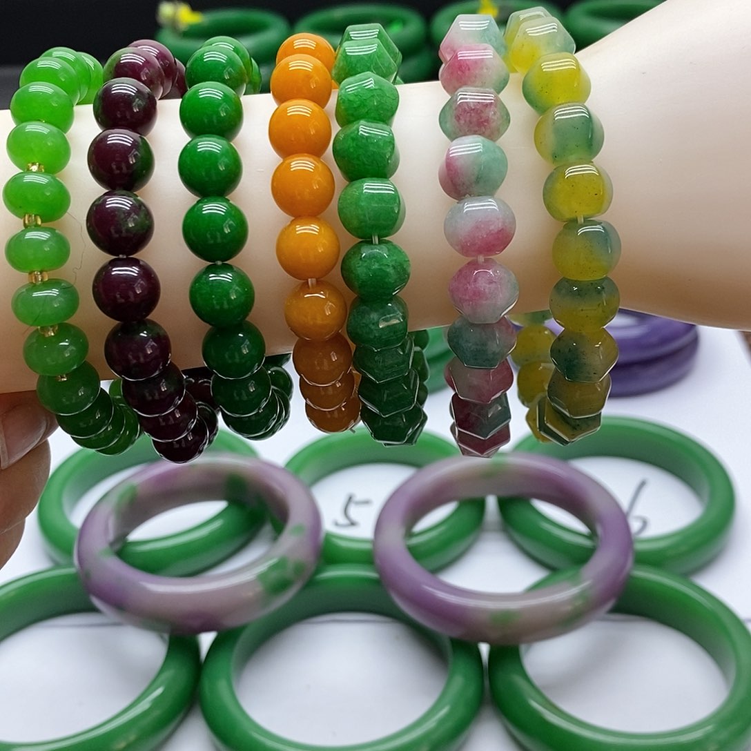 未镶嵌手串石英质玉颜色任选