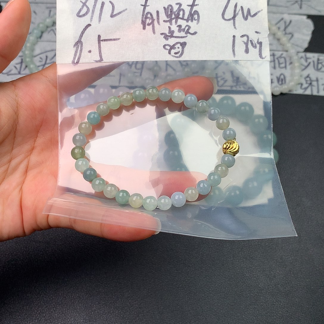 ****定制翡翠未镶嵌翡翠珠串