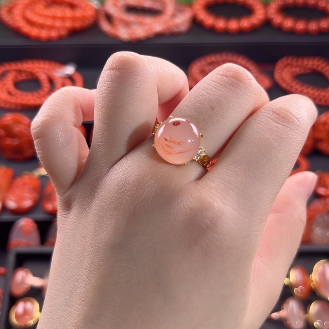 南红玛瑙南红银S925镶嵌