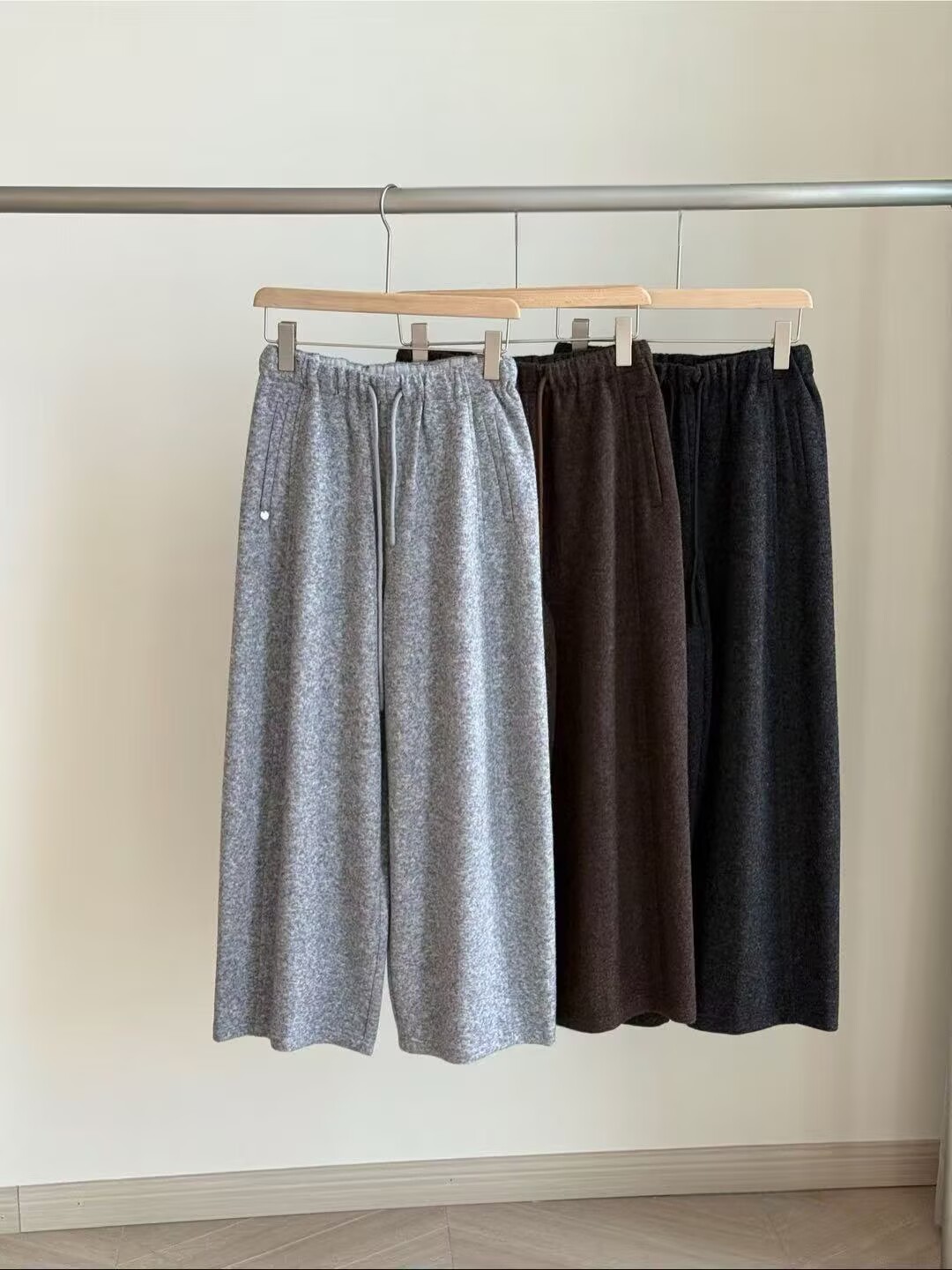 【锦衣服饰】QM 258081 百搭休闲抽绳阔腿裤