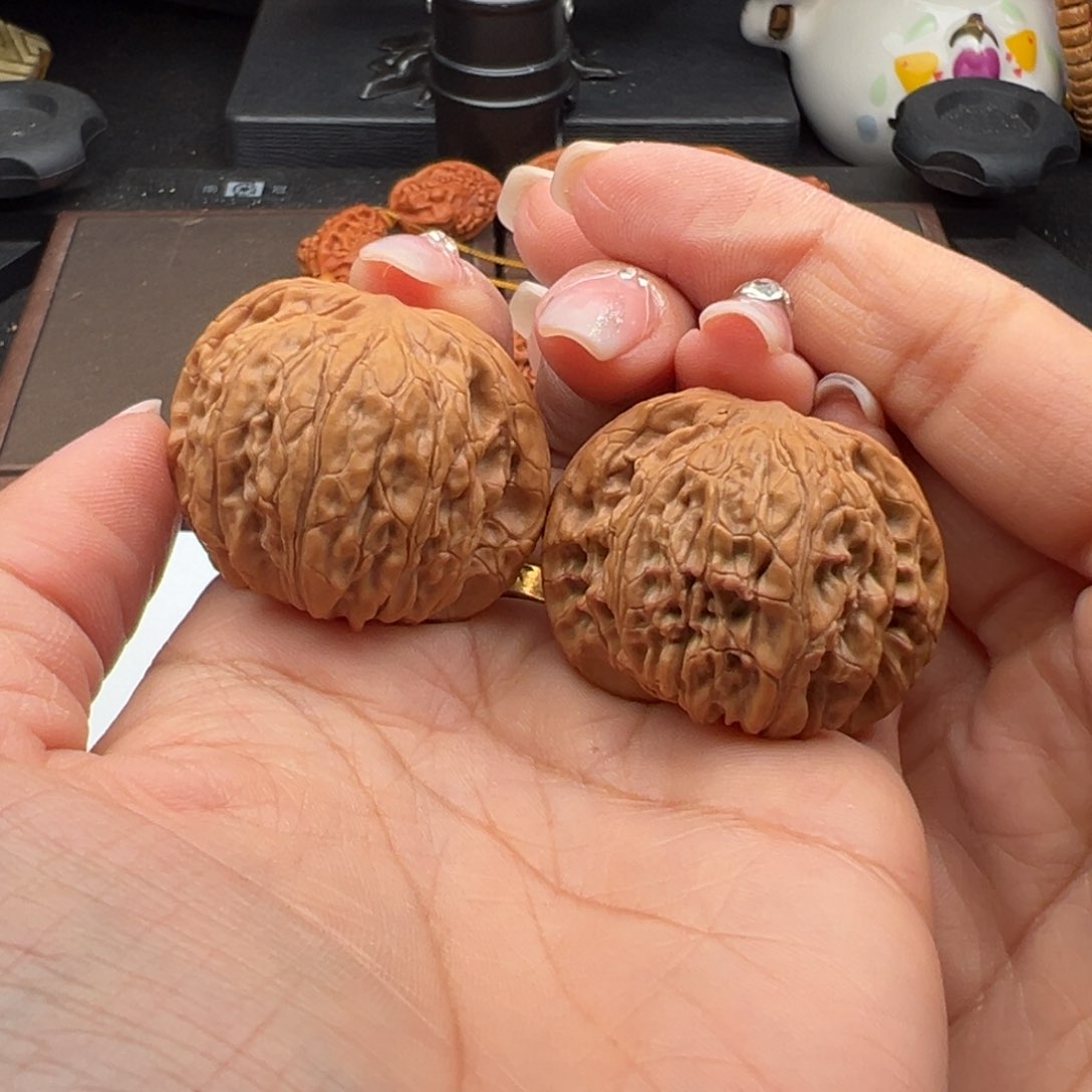 文玩核桃把件磨盘39