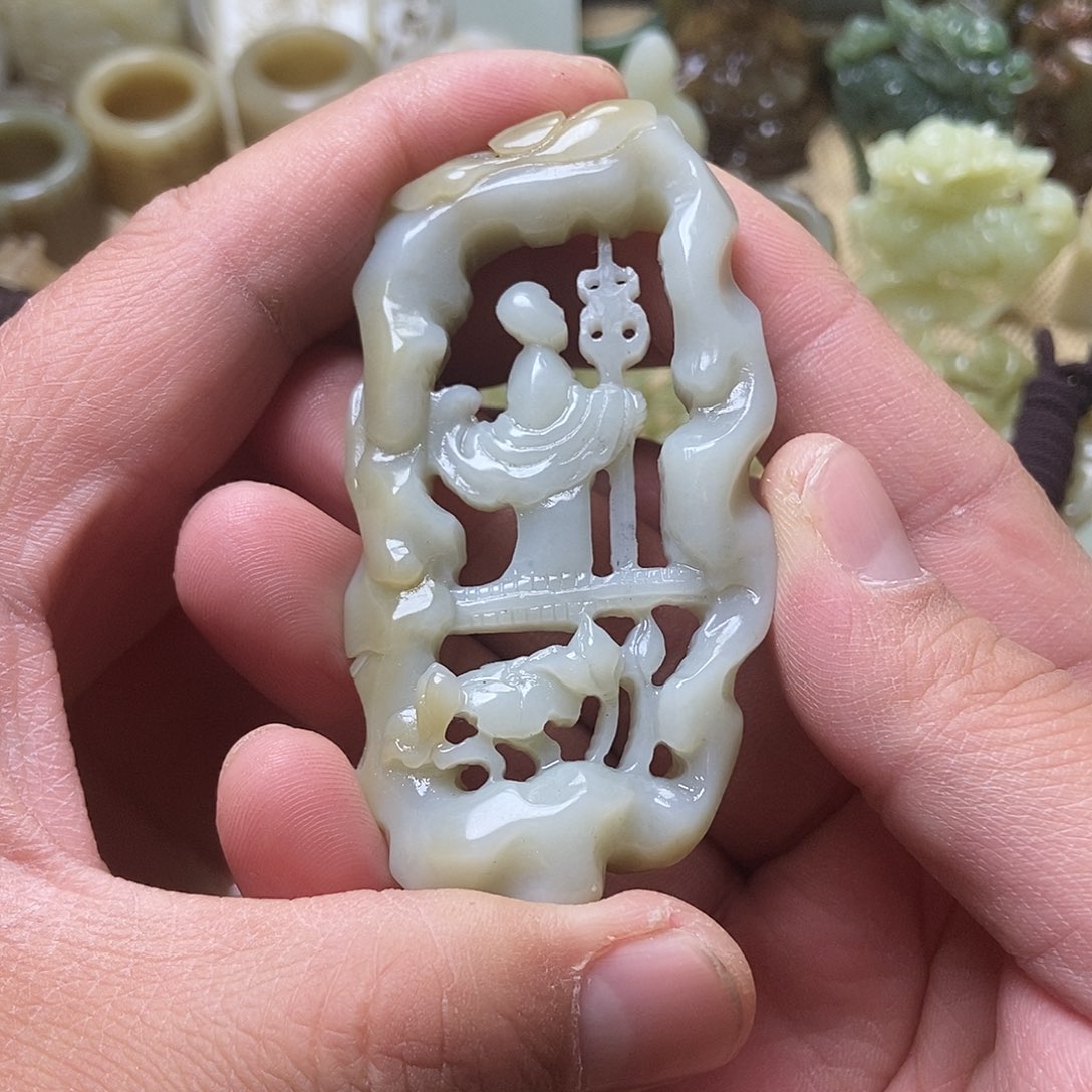 和田玉挂件未镶嵌豫**槃