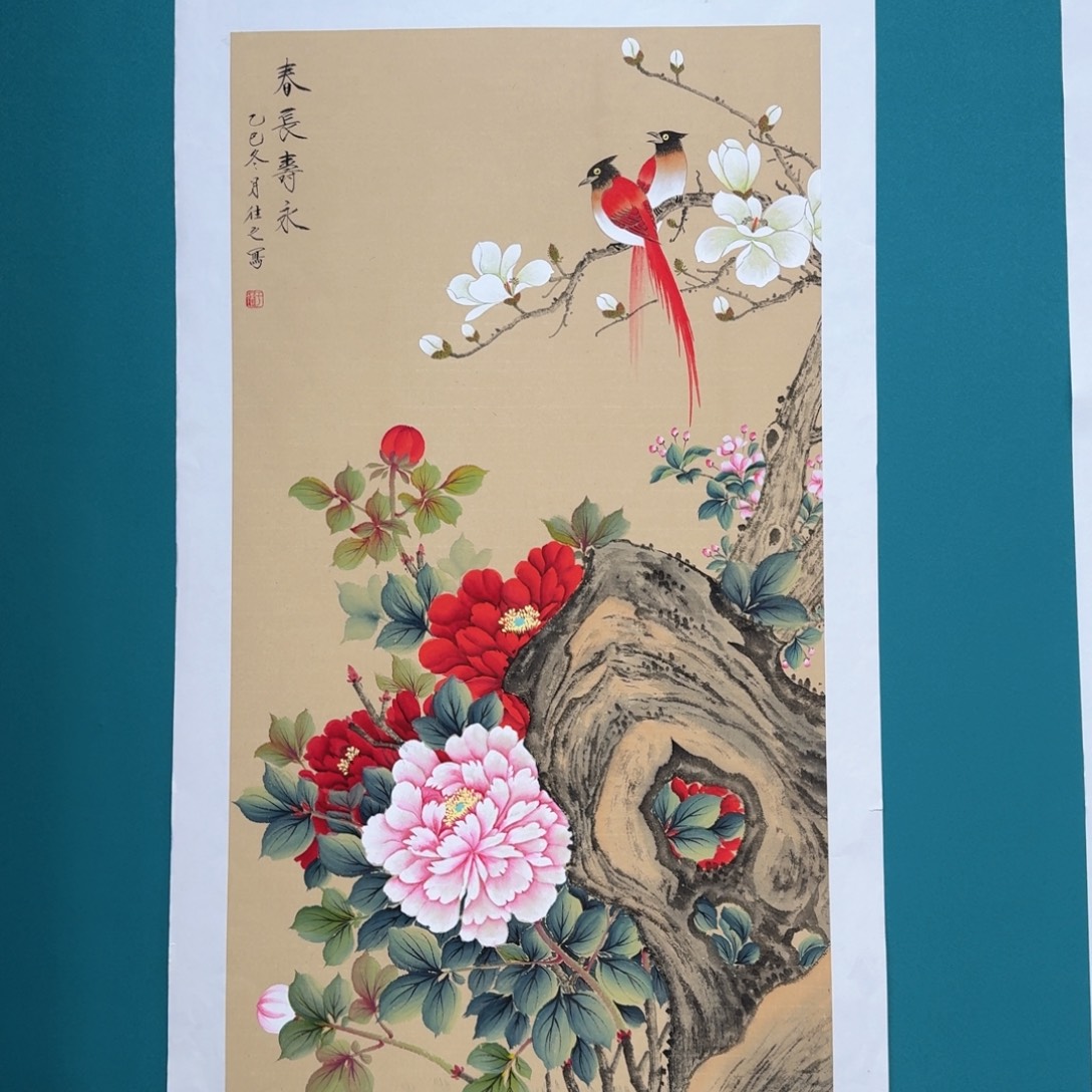 国画国画作品山水花鸟纯手绘