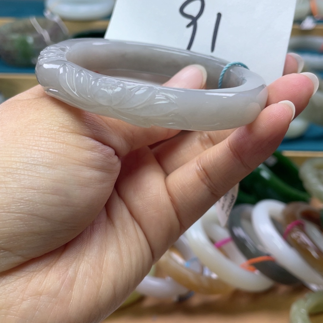 未镶嵌手镯和田玉圈口57