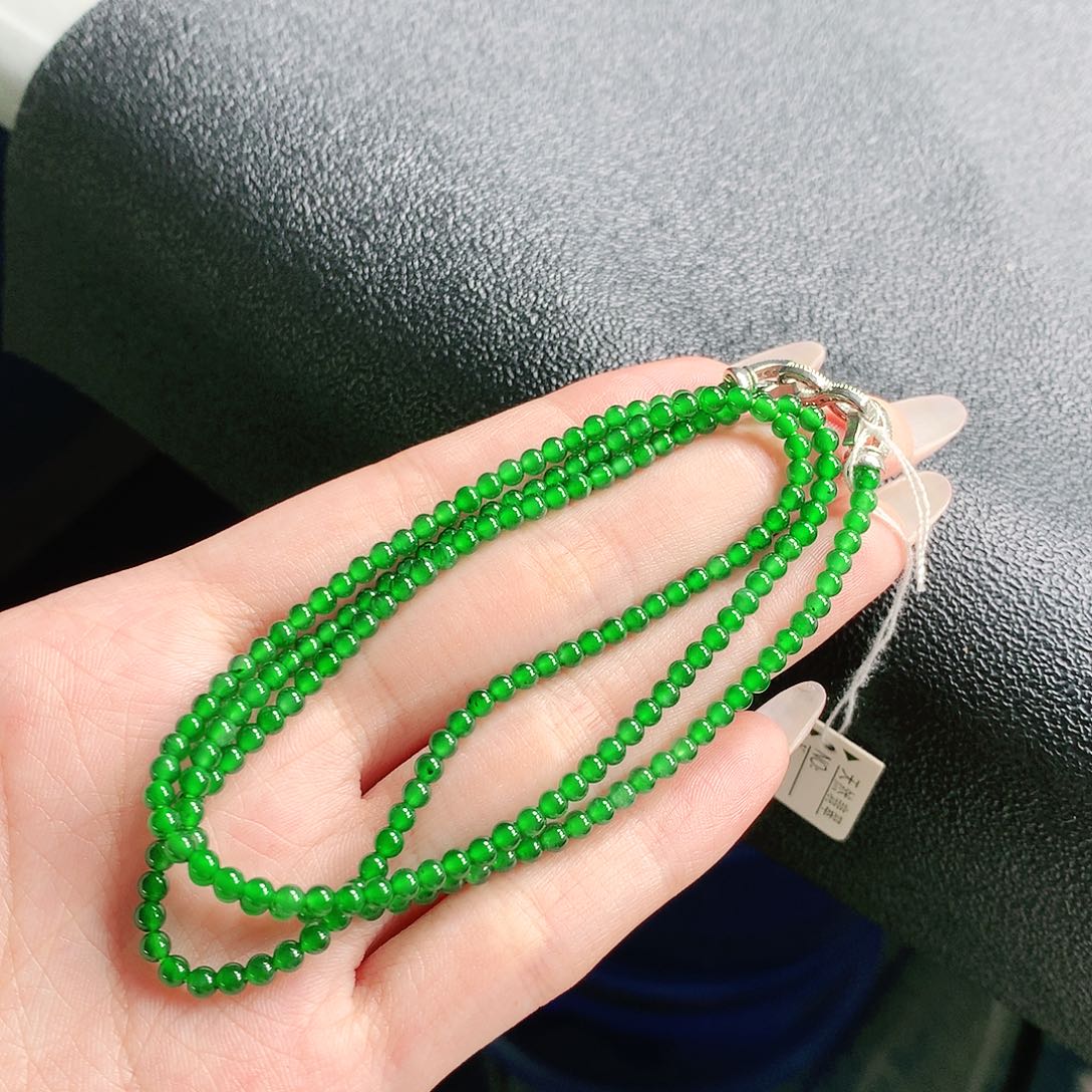 翡翠未镶嵌手链项链