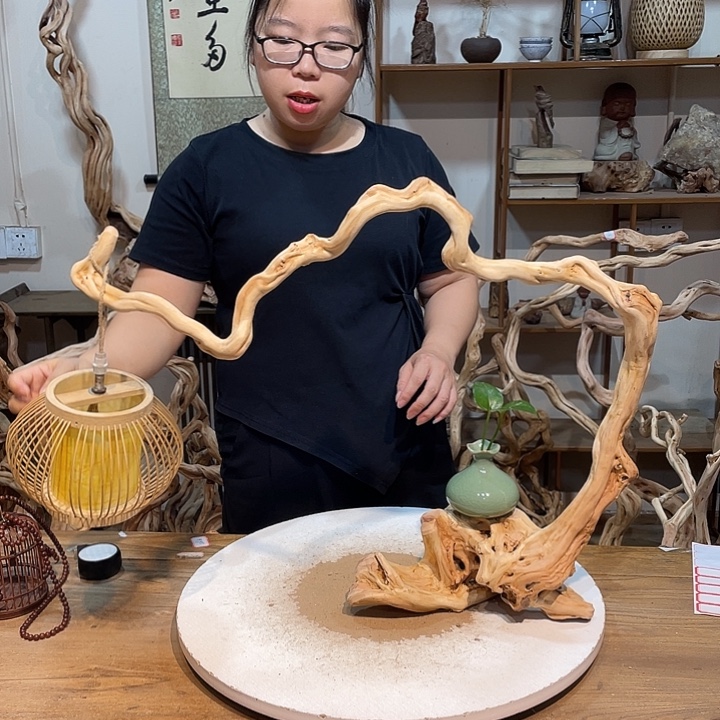 香榧木杜鹃根根艺摆件7