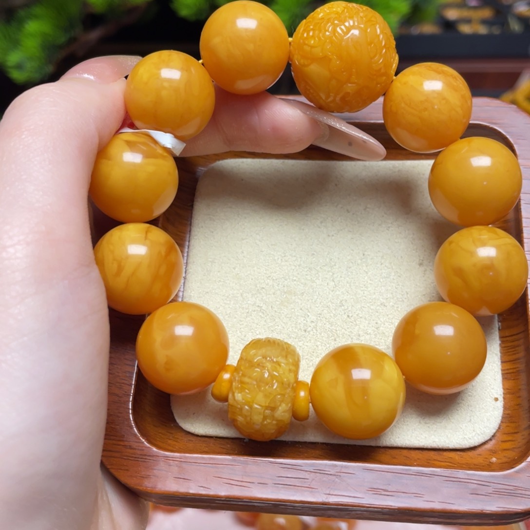 蜜蜡手链未镶嵌手串