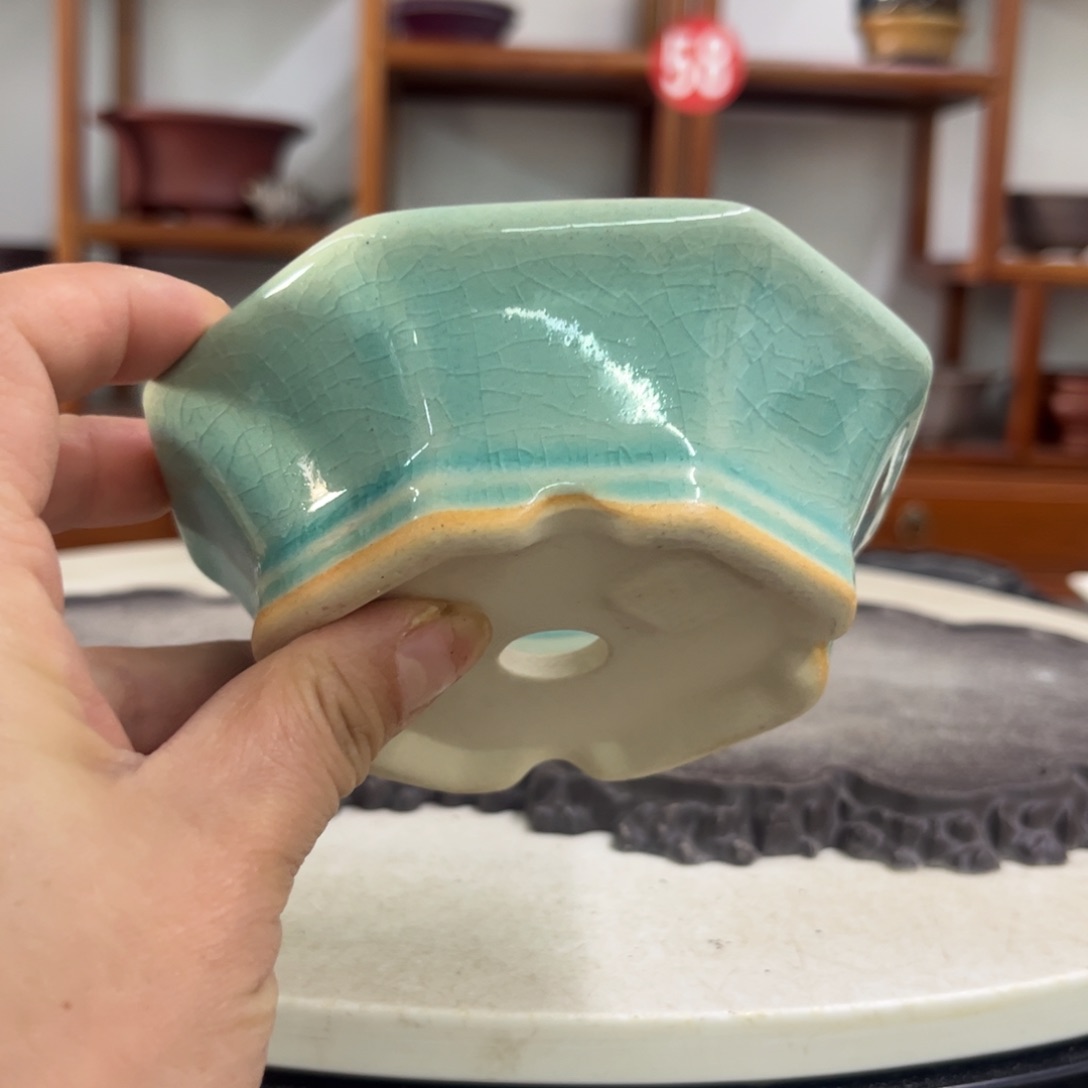 紫砂花盆瑕疵3.5-11-。。。