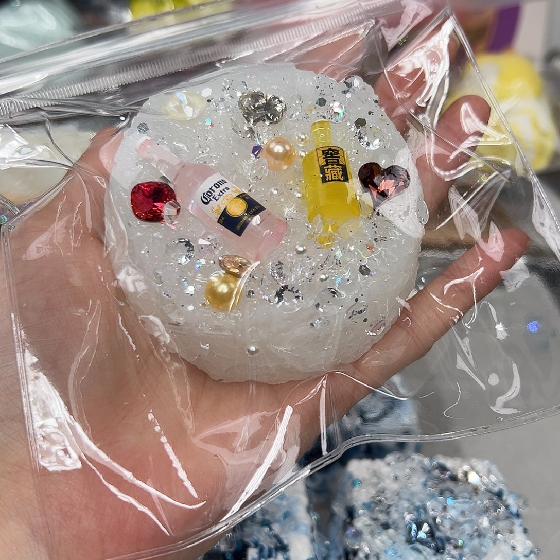 硅胶夜光宝石圆吐司170g