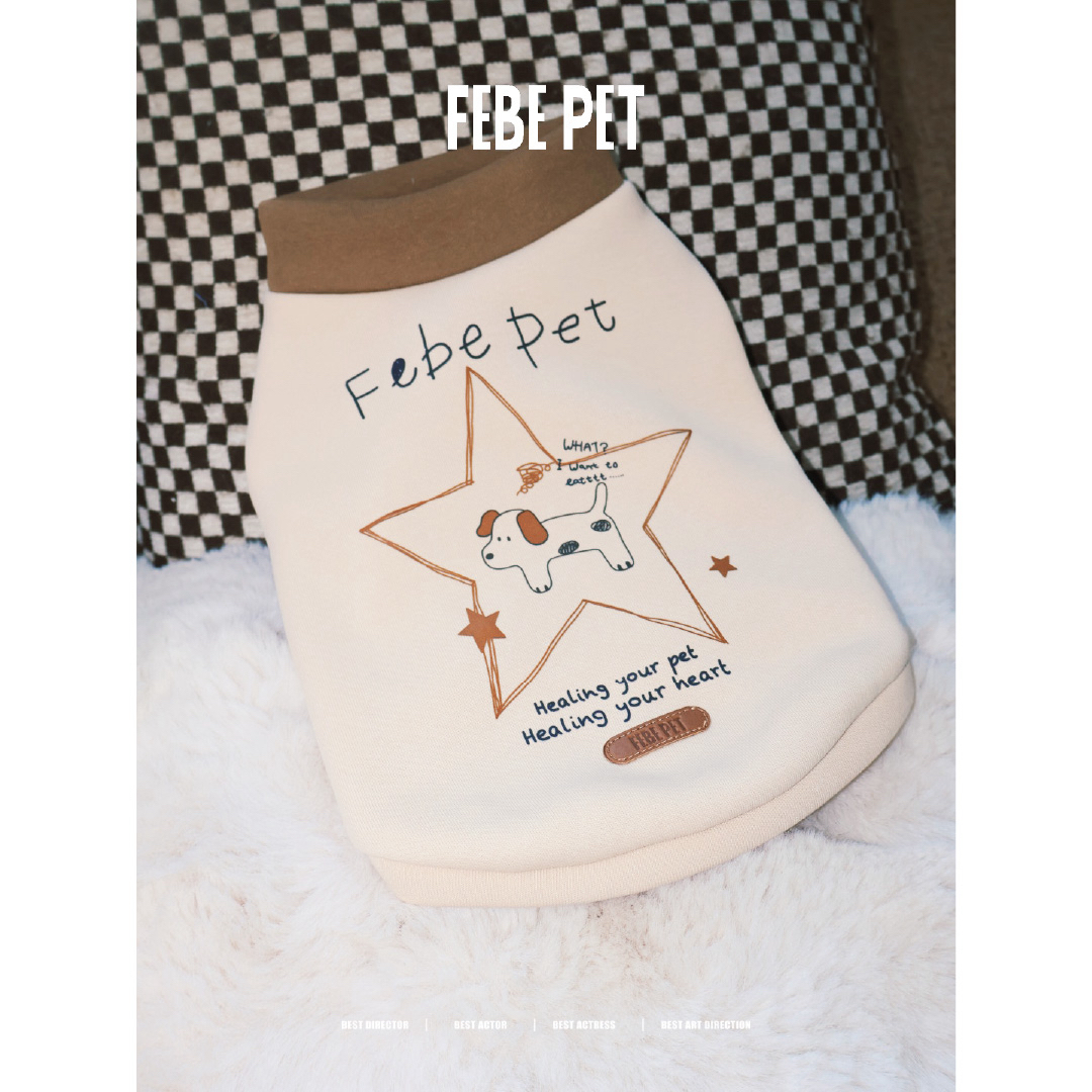 FEBE PET秋冬加绒打底宠物保暖弹力泰迪比熊雪纳瑞小型犬猫衣服