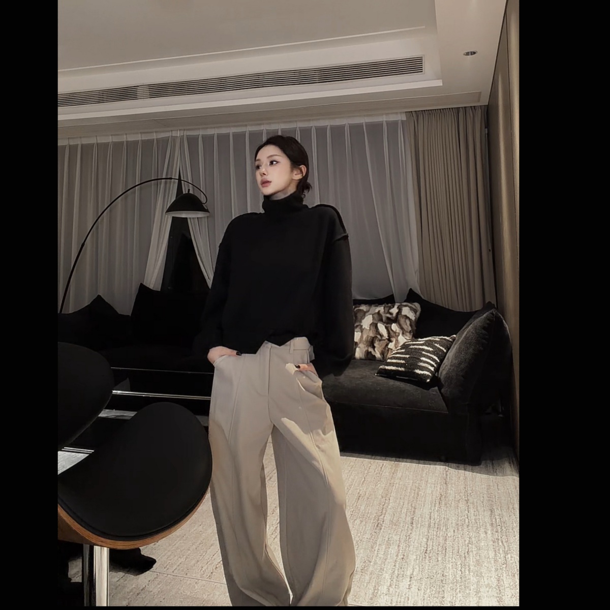 Black vitality.【此生不换】设计款高领卫衣