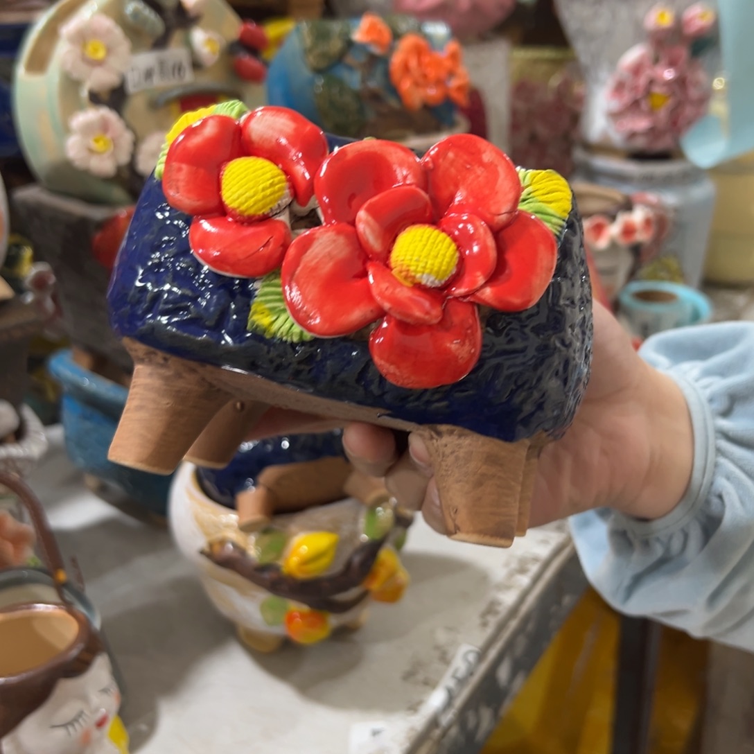 满20米秒退拉黑花盆