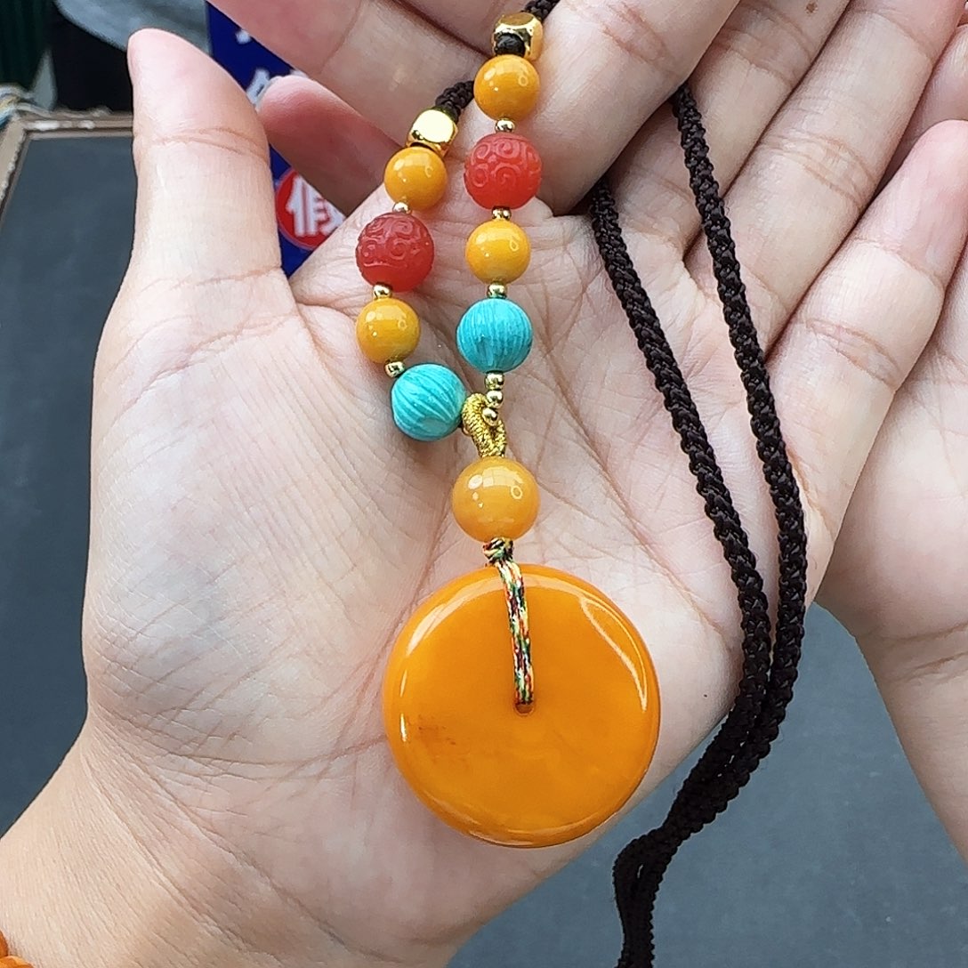 未镶嵌琥珀手链吊坠