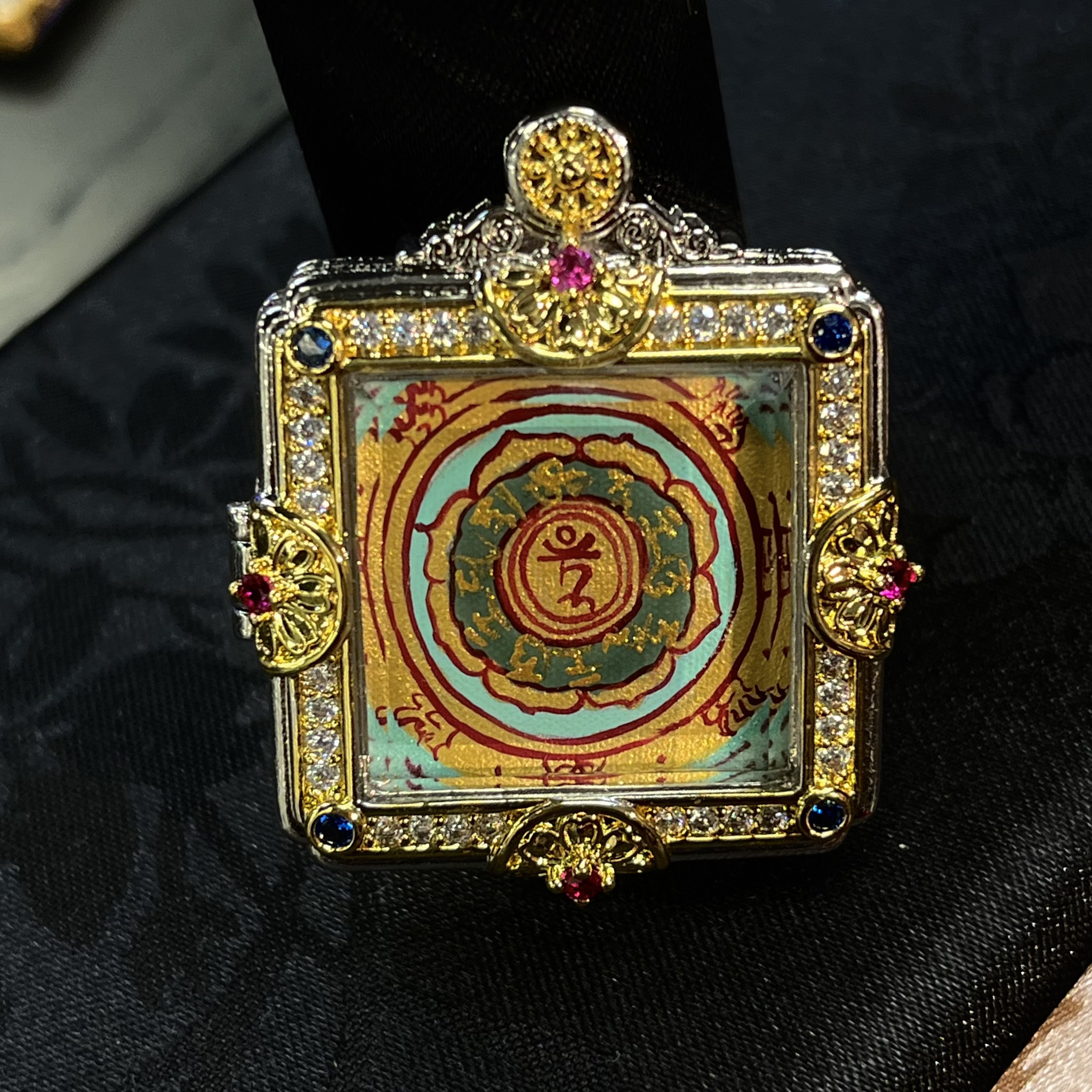 【思嘉】生生不息·度母心咒钻壳 唐卡吊坠  （BD0116）