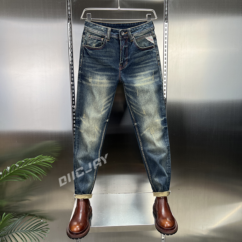 【商场同款】高品质男士秋冬修身显瘦牛仔裤百搭时尚舒适直筒长裤子