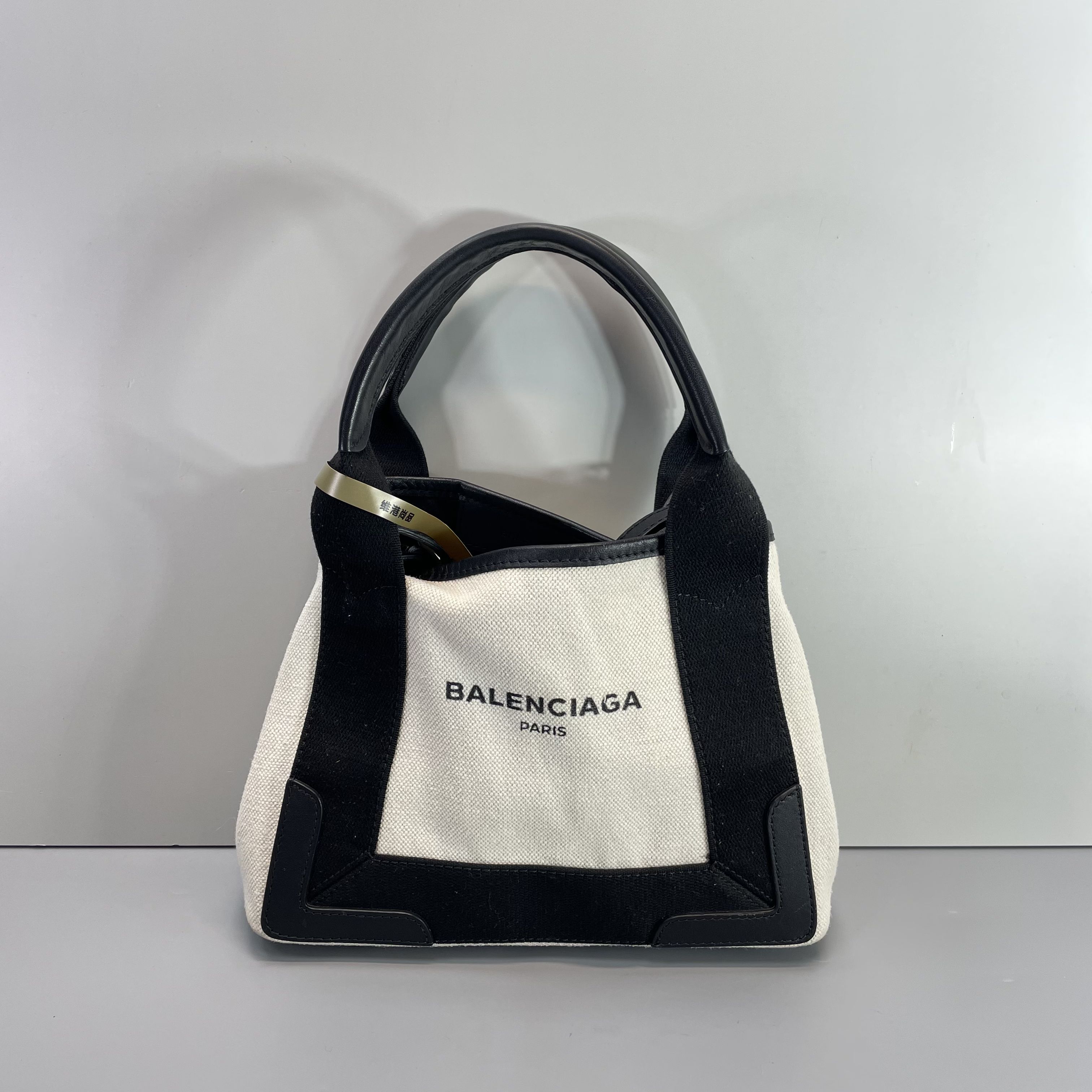 95新 Balenciaga/巴黎世家 媚姐/帆布菜篮子包25x18x7cmG011404