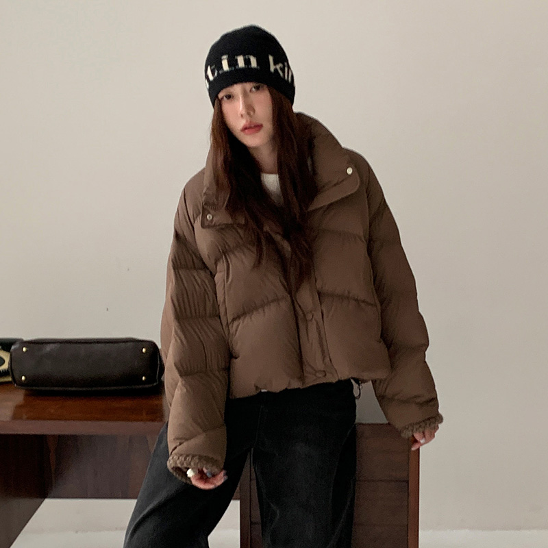 羽绒服女冬季新款韩版宽松加厚保暖显瘦小个子面包服女士短款外套