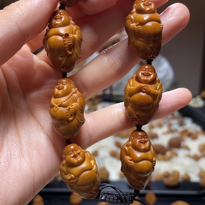 橄榄核手串/手链小金条