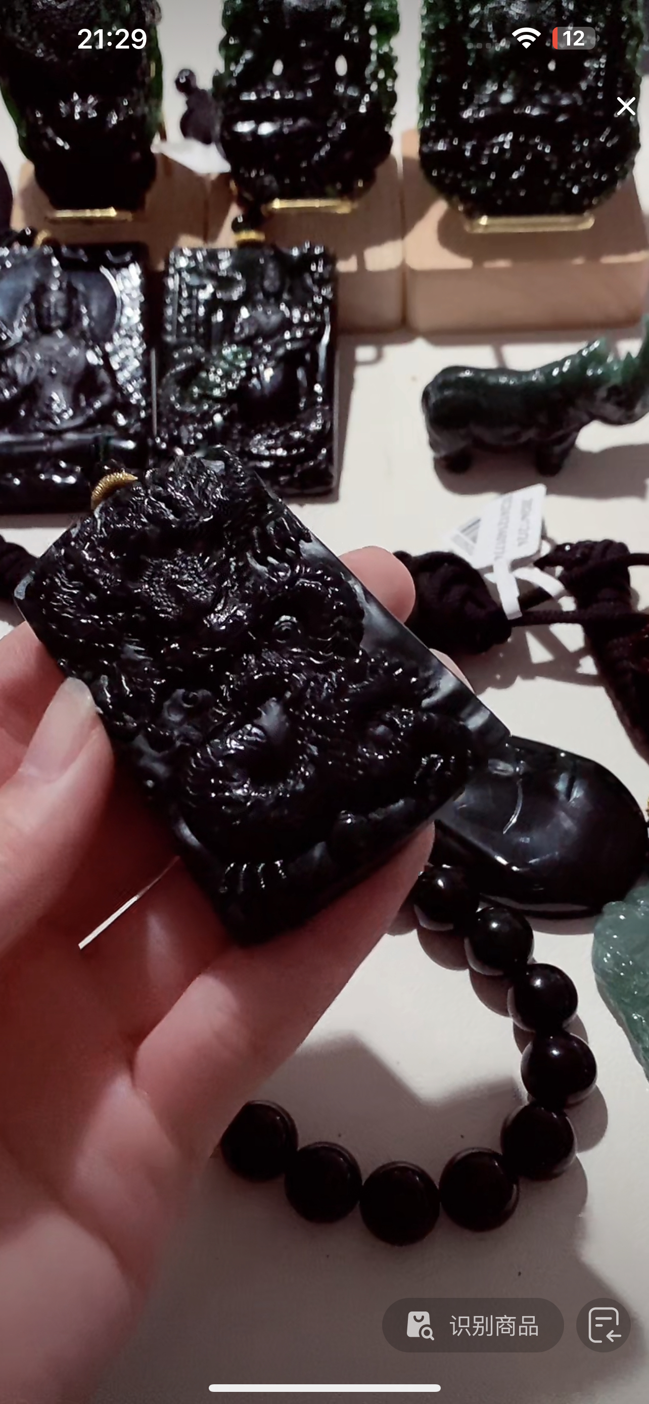 天然翡翠a货墨翠