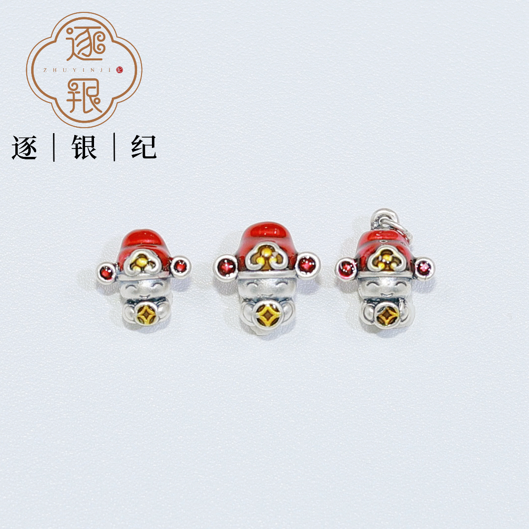 足银银制品 【财神】㉑财神招财财源滚滚财神到财运到配件满19包邮