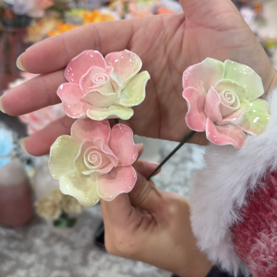 陶瓷花拍满20元发货，爱退款拉黑