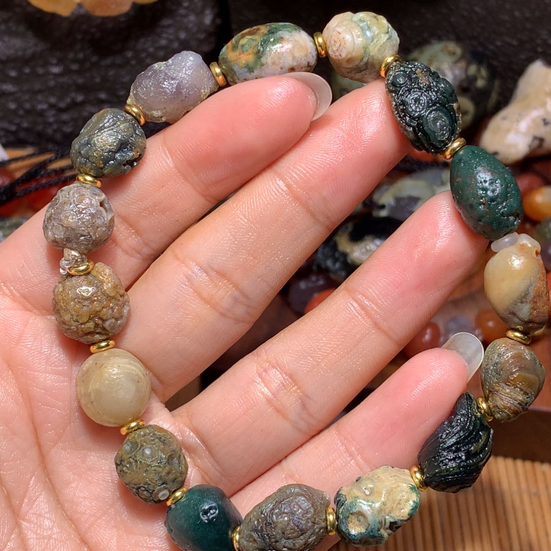 未镶嵌玛瑙/玉髓珠宝半成品