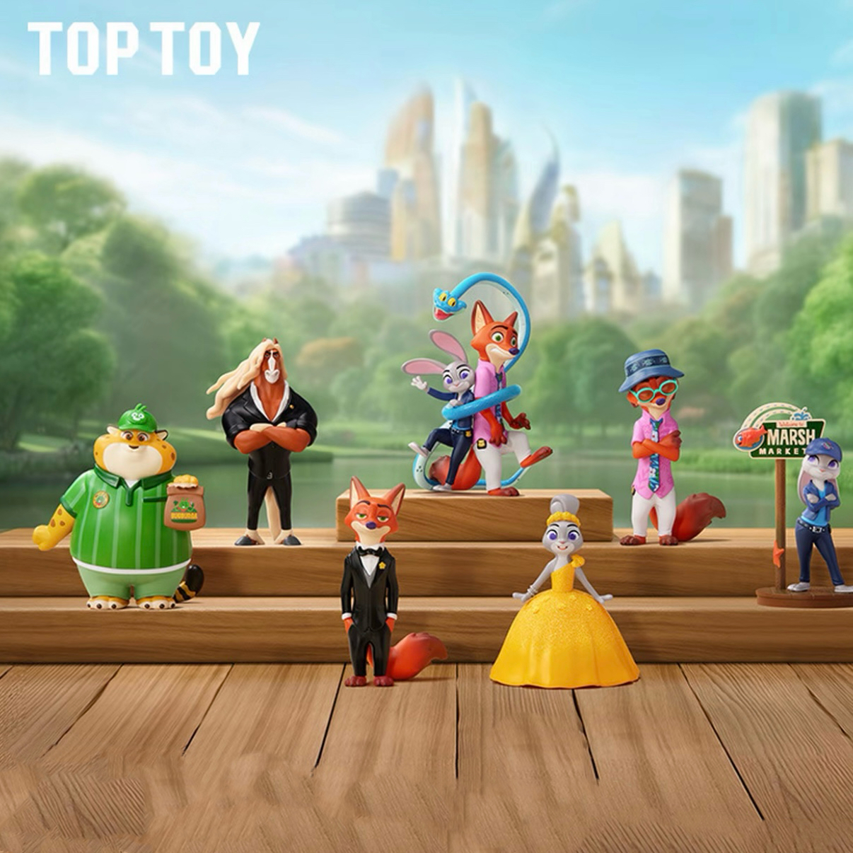 【TOPTOY】疯狂动物城朱迪抱抱公仔盲盒摆件