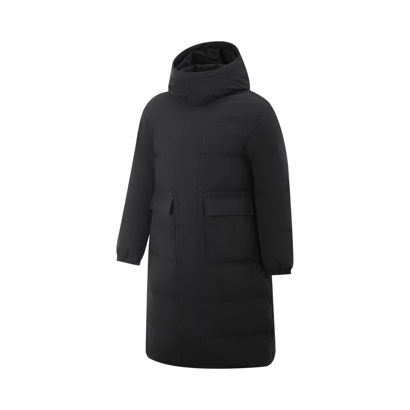 李宁2025冬季新款男子鸭绒保暖长款羽绒服AYMV283 