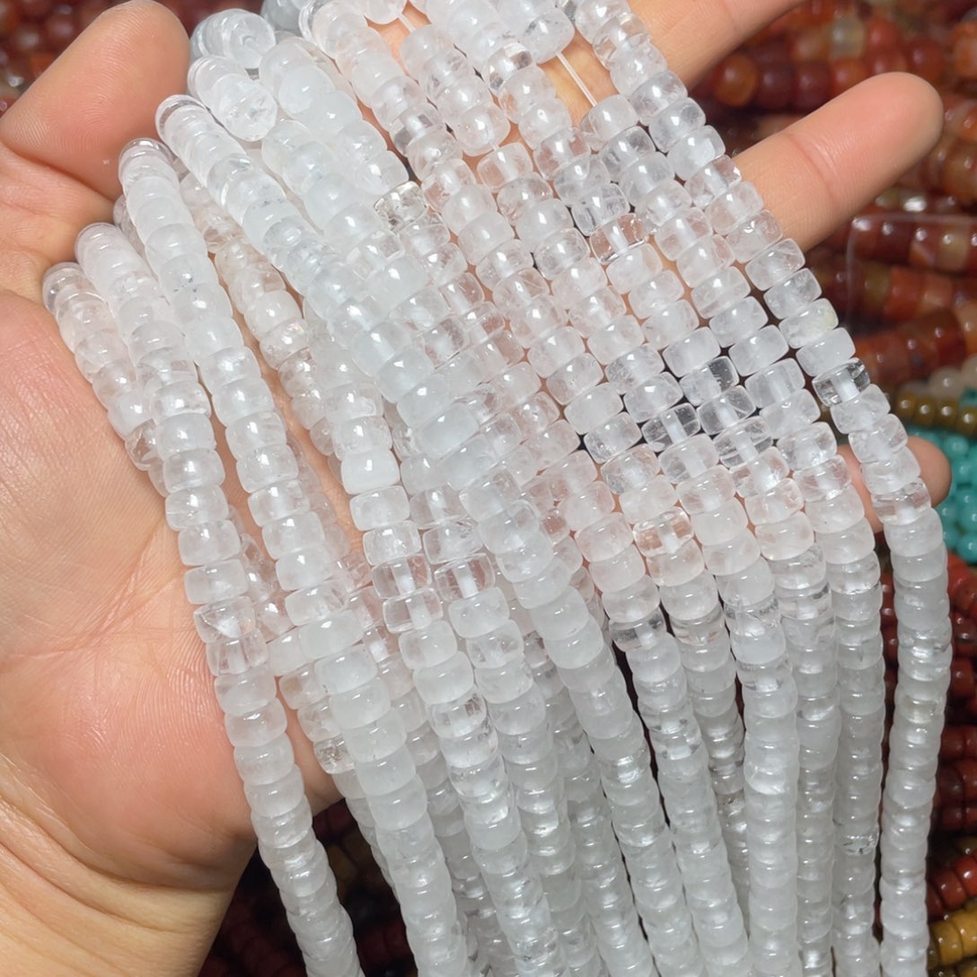 查罗石珠宝半成品合金白水4/7