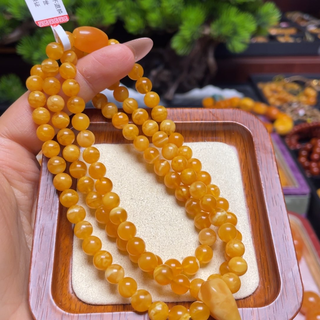 蜜蜡手链未镶嵌手串