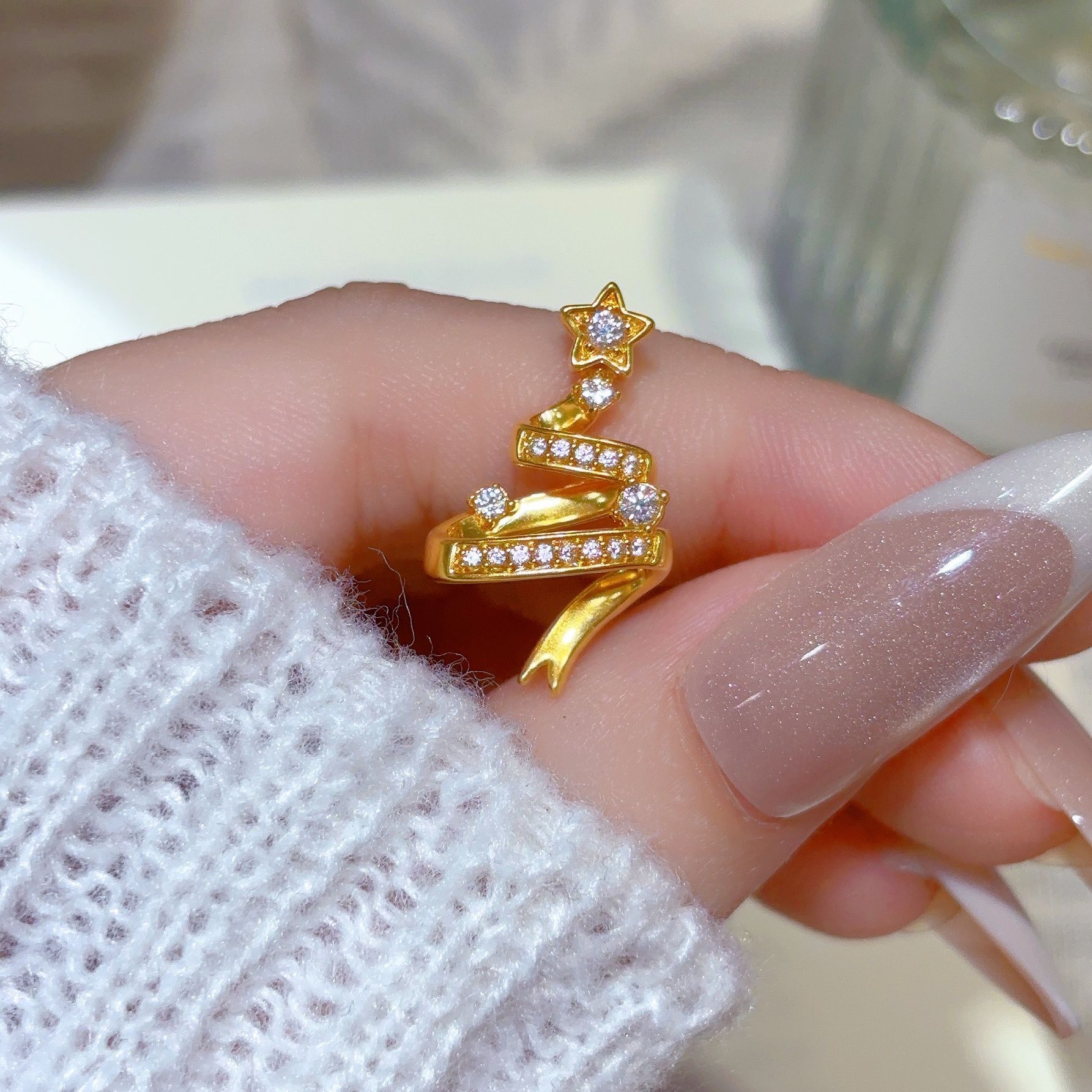 【琪琪专属】足金999投资金【圣诞限定圣诞树】吊坠 百搭（工费95/件）