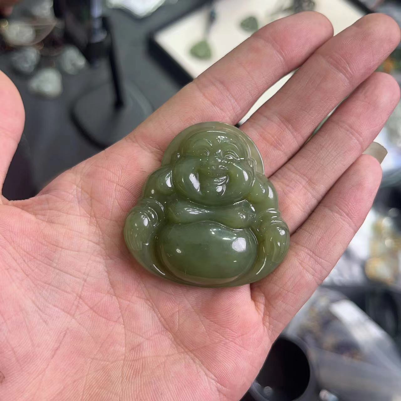 天然和田玉佛公吊坠 H086—多样性发一件