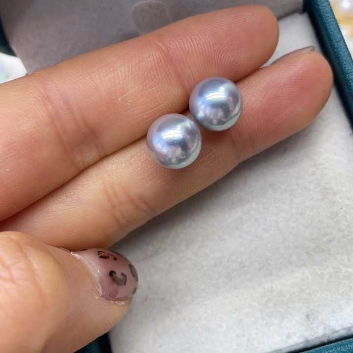 海水珍珠耳饰18K金镶嵌