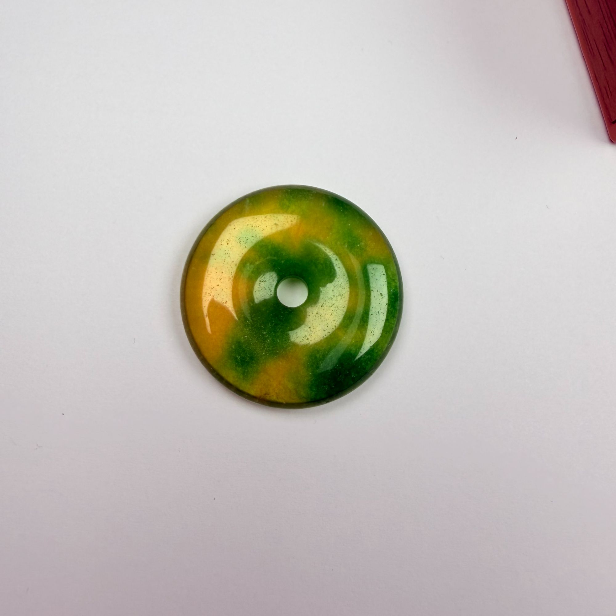 气质精美z279黄绿平安扣吊坠