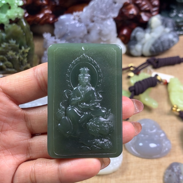 和田玉未镶嵌挂件