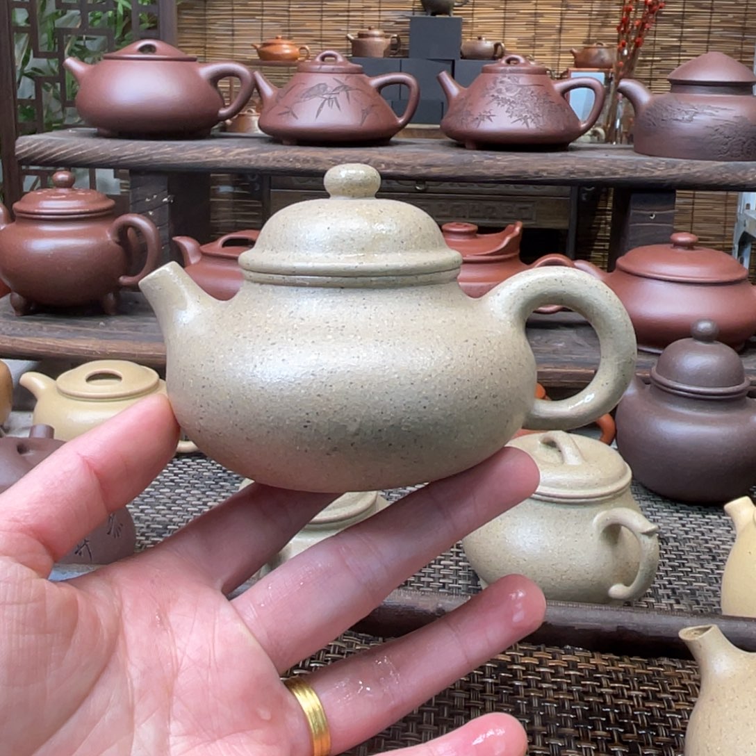 紫砂茶壶宜兴原矿紫砂手工制180