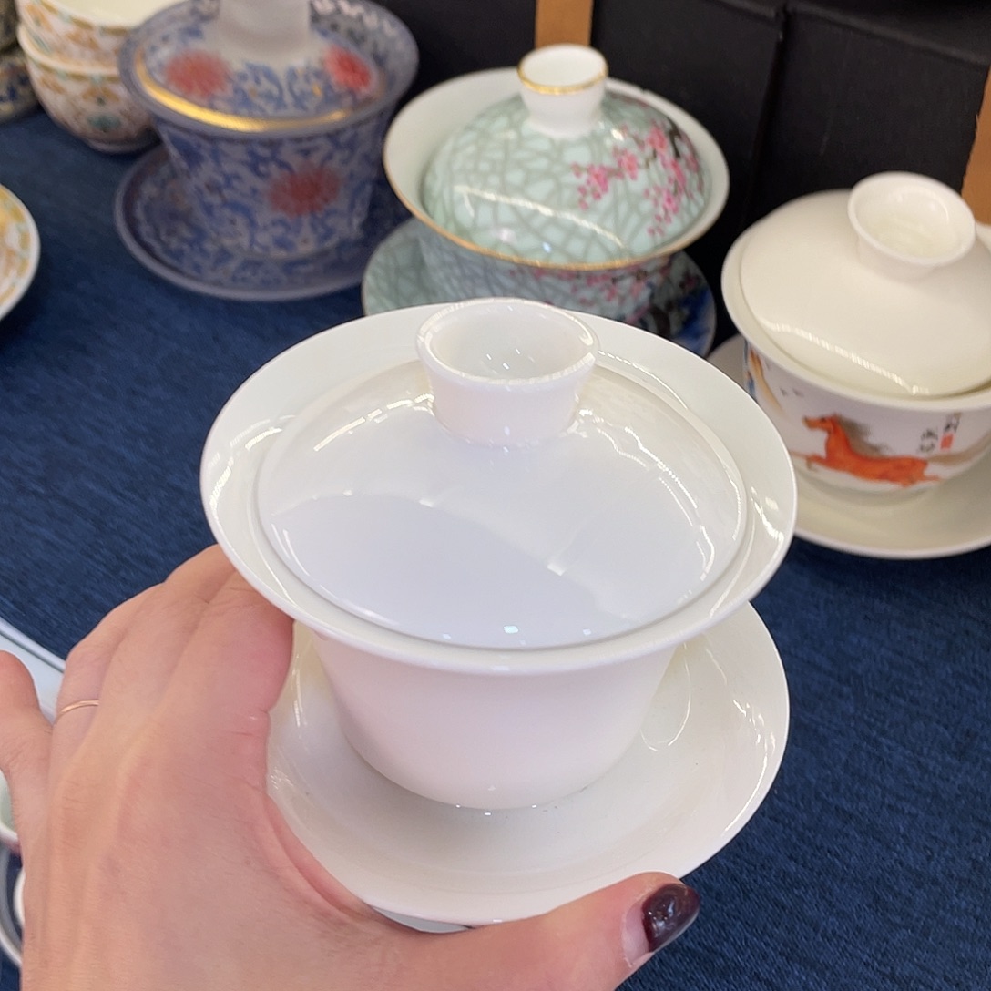 陶景德陶瓷盖碗茶具