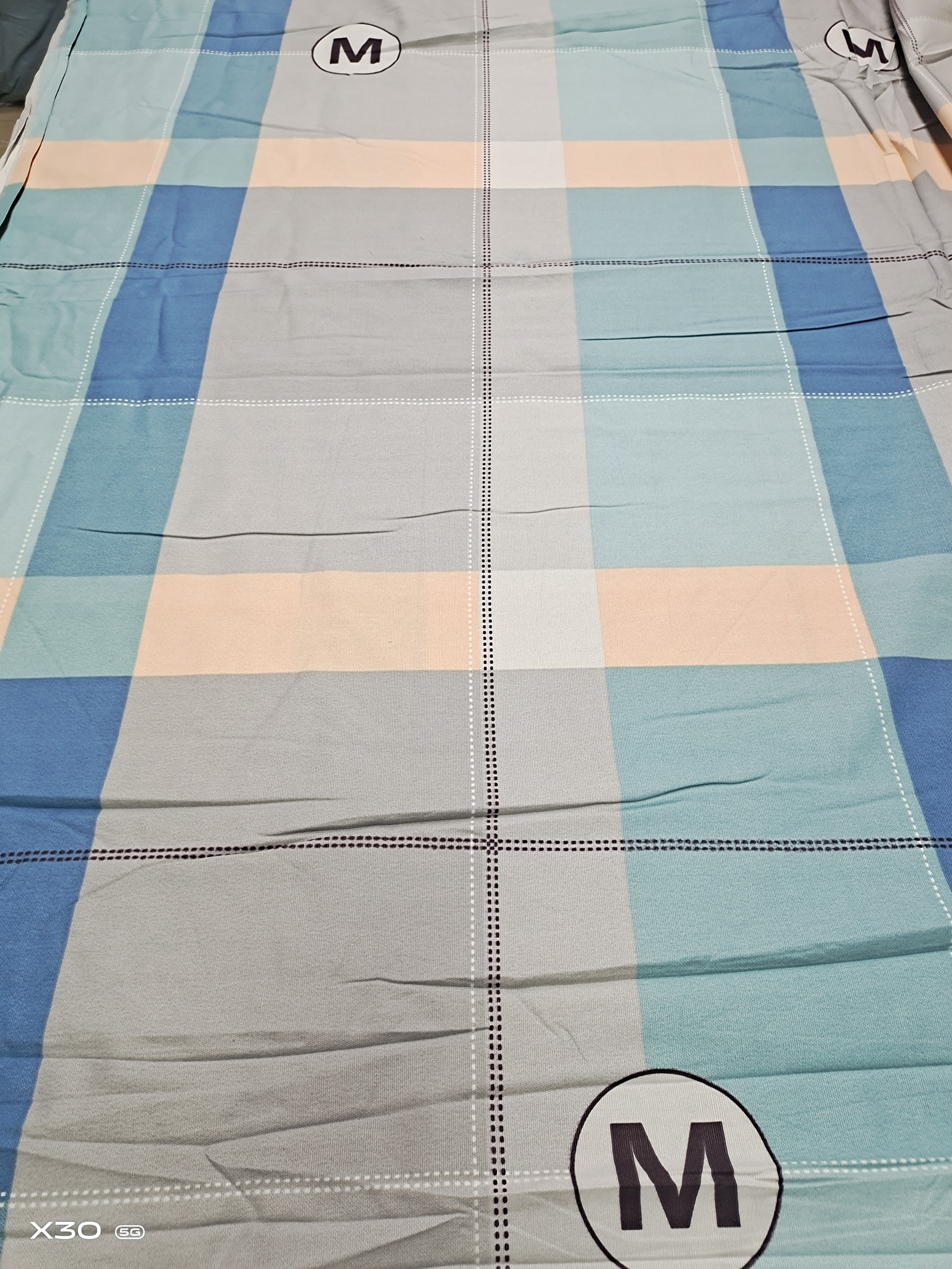 （0114）老粗布床单吸汗透气2.45*2.45米（+－5公分）惬意生活-M