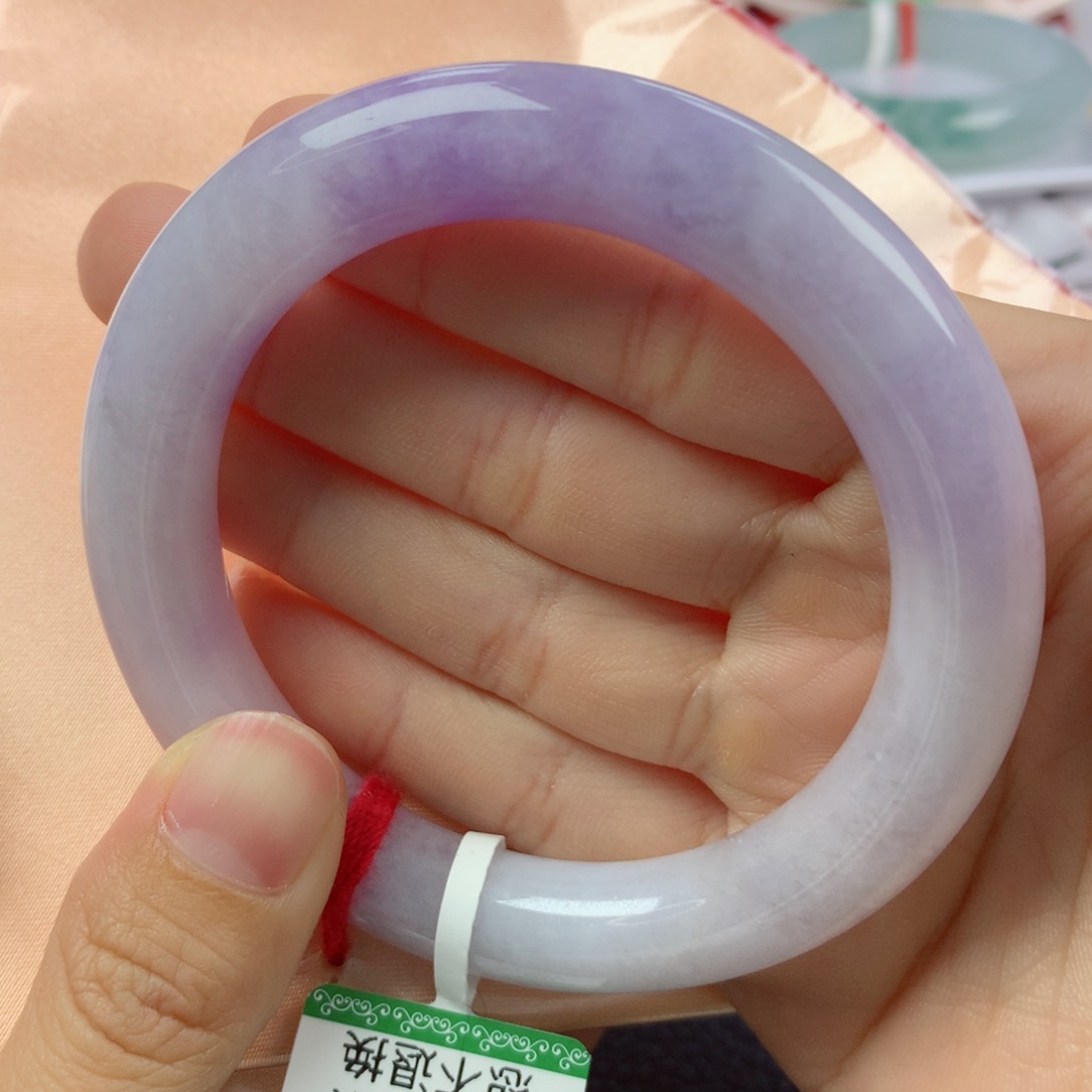 未镶嵌手镯翡翠缅甸天然翡翠A货56圆