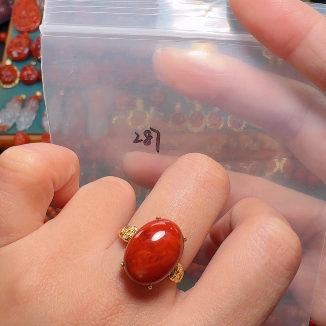 南红玛瑙南红银S925镶嵌