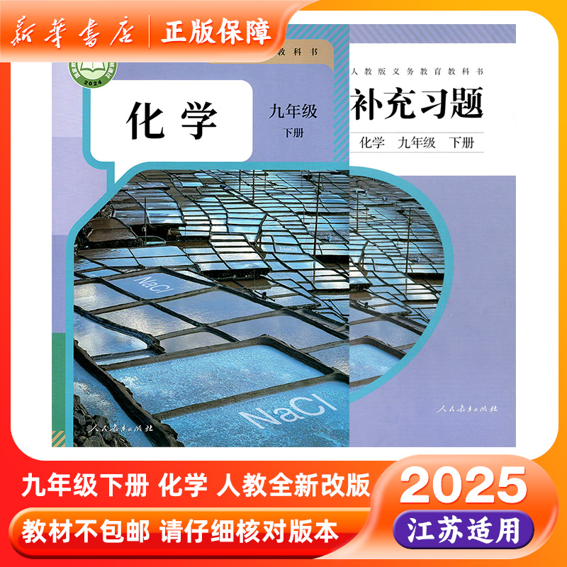 2025春九年级下册化学书补充习题人教版教材课本九下教科书初三下