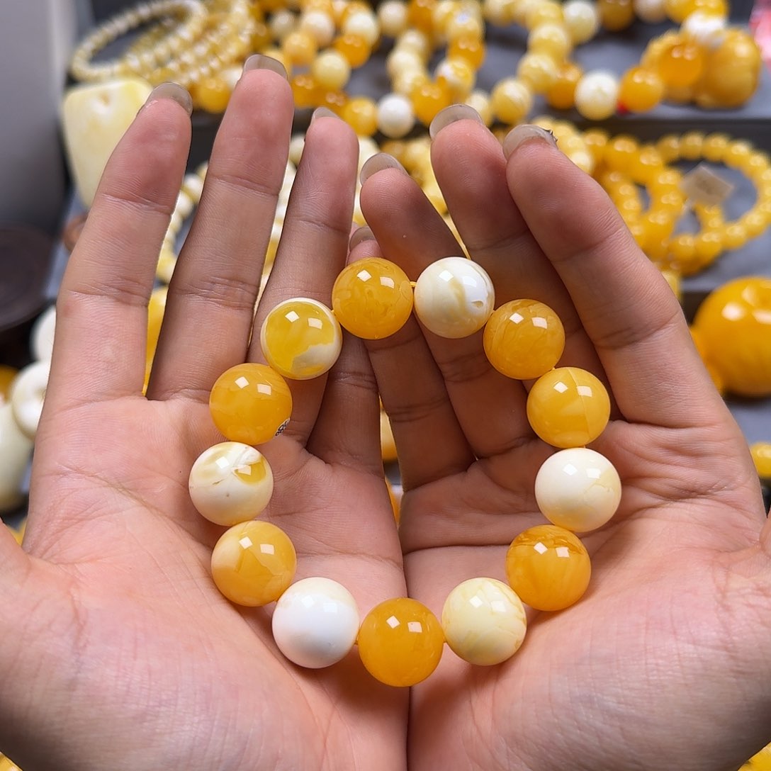 琥珀珠宝奇石未镶嵌17mm