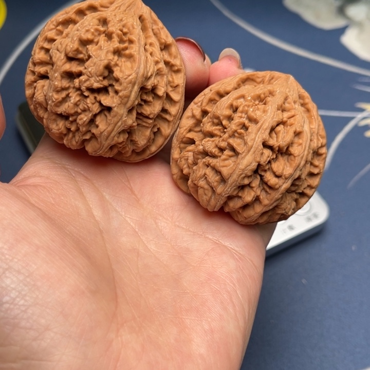 文玩核桃把件粗筋46