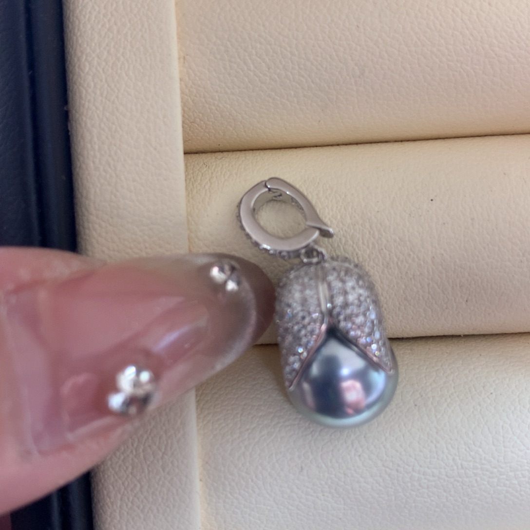 海水珍珠颈饰银S925镶嵌