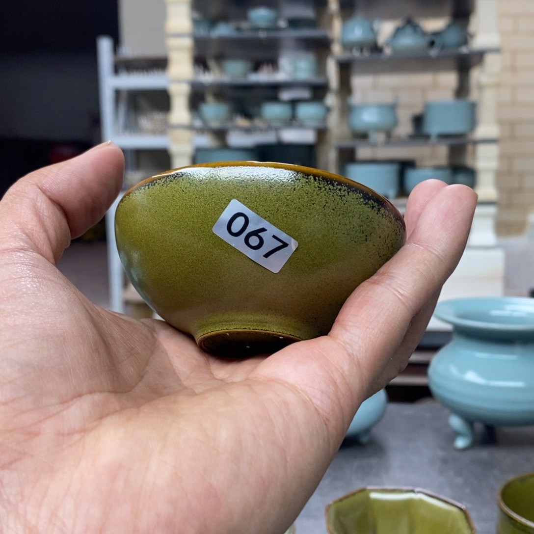 摆件h****r抱朴汝瓷仿古微瑕