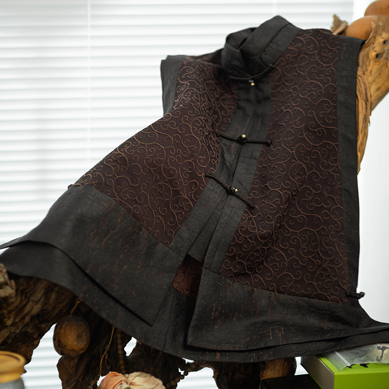 youyuansu/幽元素原创女装新中式复古宽松中国风民族风提花马甲