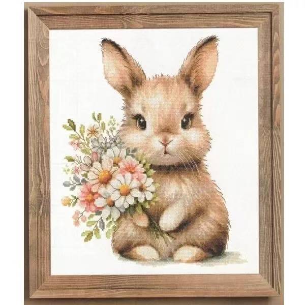 【CC3861-可爱的小兔子】十字绣2025新款小件客厅餐厅简单新手
